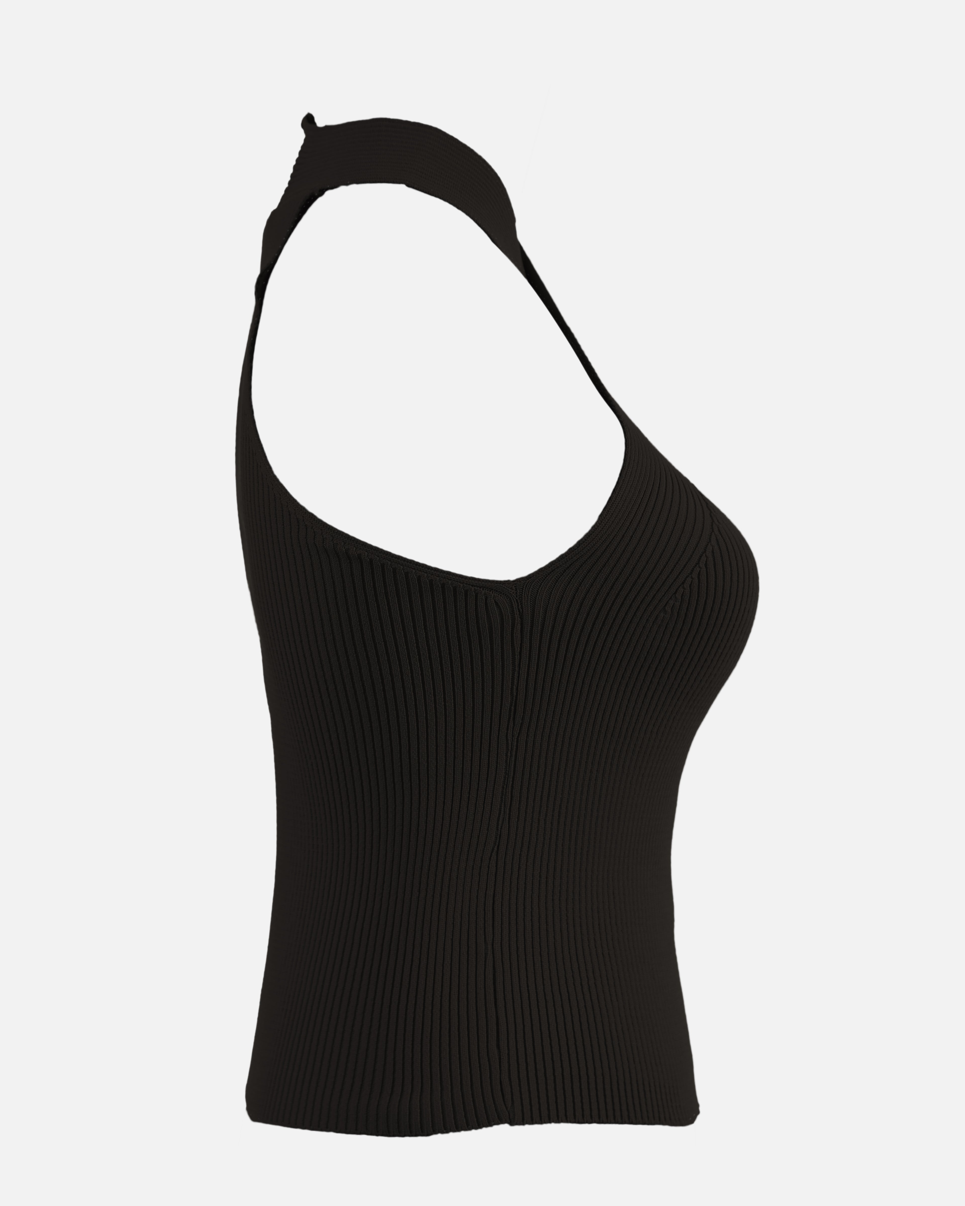 Crisscross Neckline Fitted Top