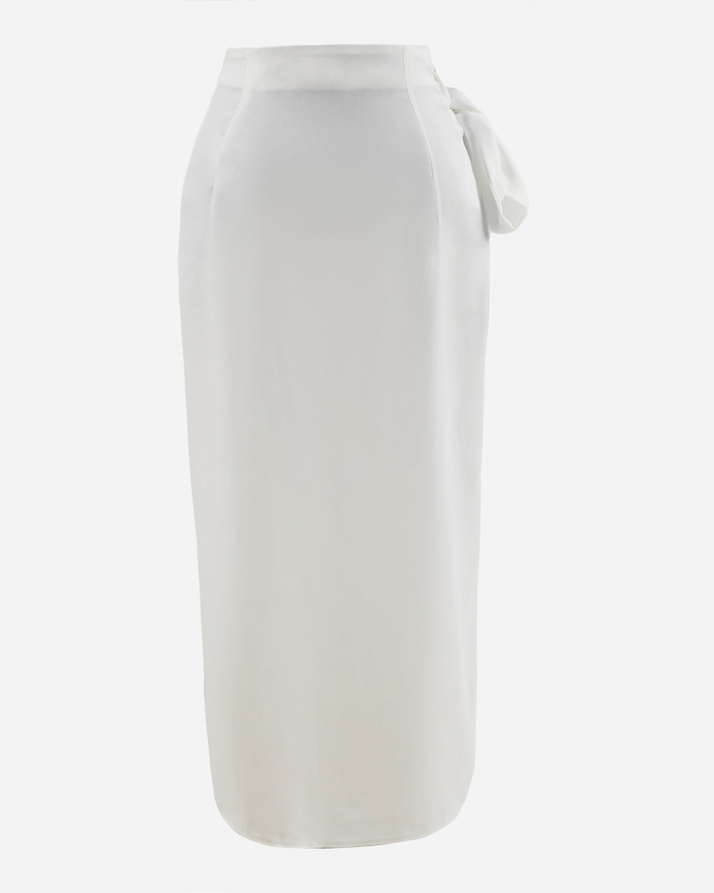 Midi Skirt With Side Bow Tie