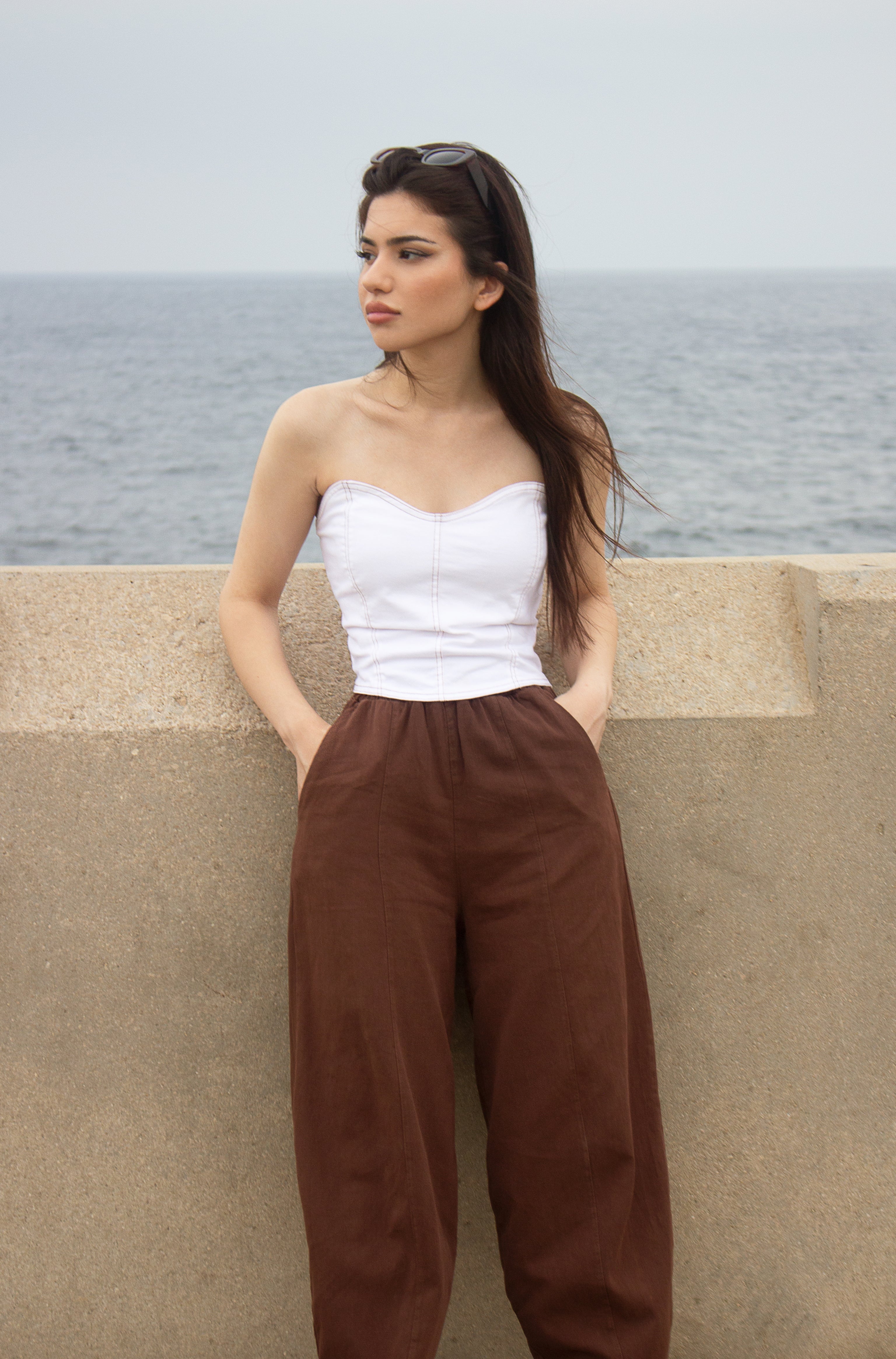 Ankle-length relaxed pants