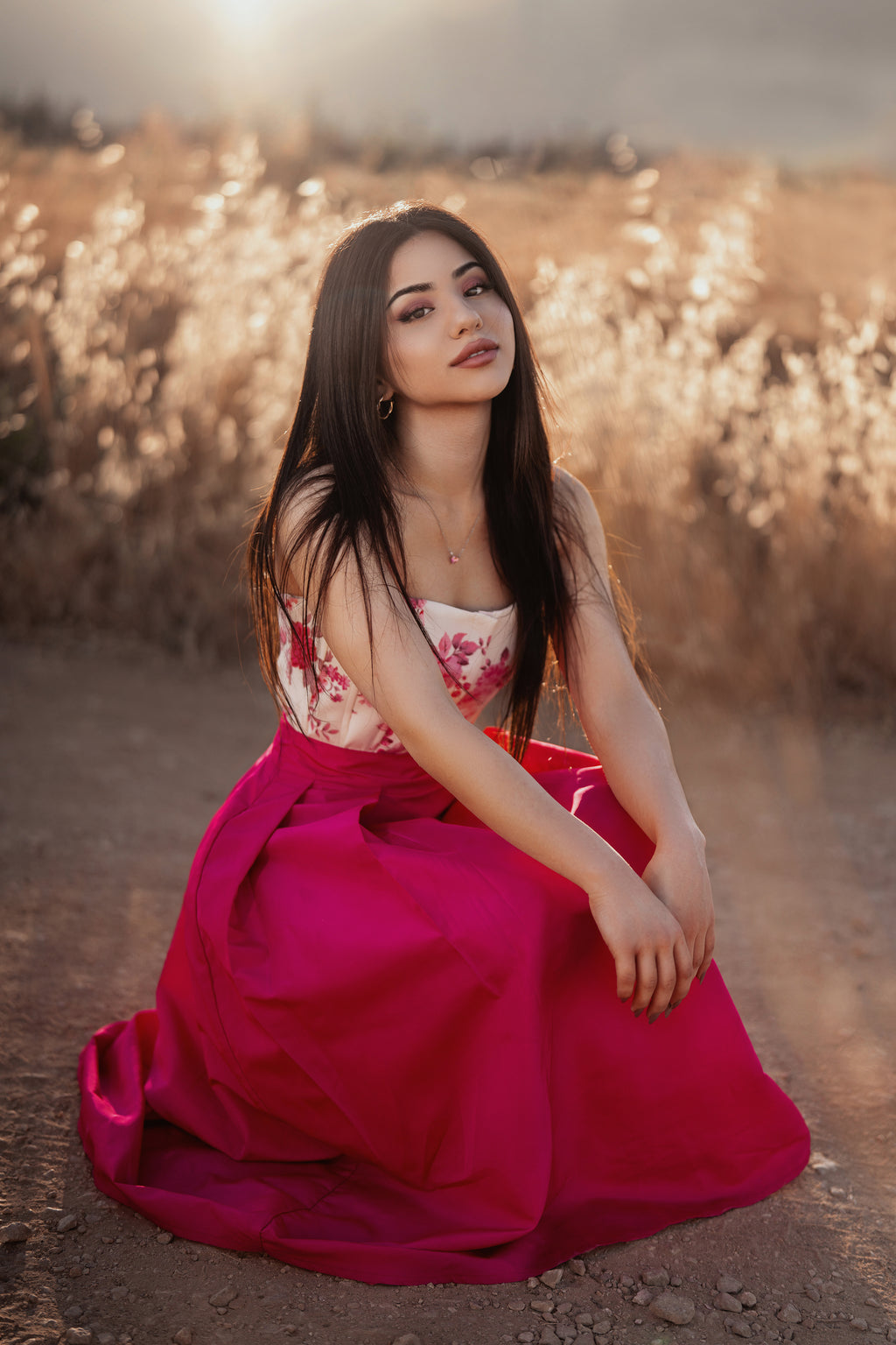 Classic A-line Midi Skirt